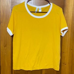 Yellow tee